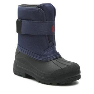 NWT Polo Ralph Lauren Everlee Navy/Black/Red Pre-School Kids Boots Size 4